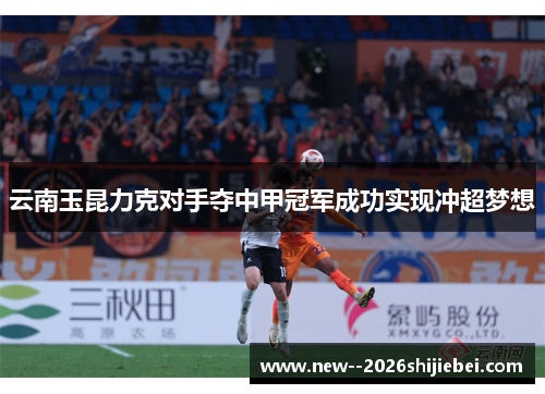 云南玉昆力克对手夺中甲冠军成功实现冲超梦想 云南玉昆力克对手夺中甲冠军成功实现冲超梦想